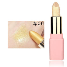 Load image into Gallery viewer, LULAA Colorful Glitter Metallic Lipstick Long Lasting Shiny Highlighter Waterproof Lip Stick Waterproof Makeup Cosmetic Lipstick - EssentialBoutiques 