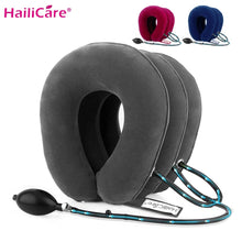Load image into Gallery viewer, US Stock3 Layer Inflatable Air Cervical Neck Traction Device Soft Neck Collar for Pain Relief Neck Stretcher Pain Releave - EssentialBoutiques 