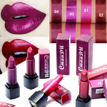 Load image into Gallery viewer, CmaaDu Metal Lipstick Shimmer Waterproof Lips Makeup Long Lasting Not Fade Glitter Lip Stick Korea Cosmetics maquiagem TSLM1 - EssentialBoutiques 