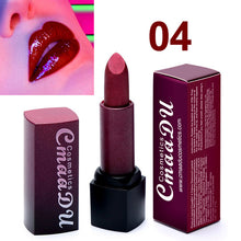 Load image into Gallery viewer, CmaaDu Metal Lipstick Shimmer Waterproof Lips Makeup Long Lasting Not Fade Glitter Lip Stick Korea Cosmetics maquiagem TSLM1 - EssentialBoutiques 