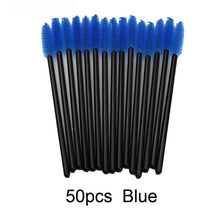 Load image into Gallery viewer, Makeup Brush Wands 50 PCS Disposable Eyelash Mascara Makeup Brush Tools Lash Extension Supplies Eyebrow Applicator Brush - EssentialBoutiques 