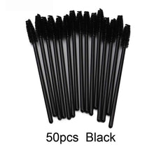 Load image into Gallery viewer, Makeup Brush Wands 50 PCS Disposable Eyelash Mascara Makeup Brush Tools Lash Extension Supplies Eyebrow Applicator Brush - EssentialBoutiques 