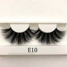 Load image into Gallery viewer, Mikiwi 25mm False Eyelashes Wholesale Thick Strip 25mm 3D Mink Lashes Custom Packaging Label Makeup Dramatic Long Mink Lashes - EssentialBoutiques 
