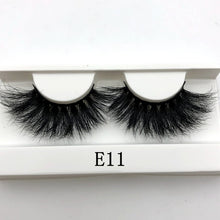 Load image into Gallery viewer, Mikiwi 25mm False Eyelashes Wholesale Thick Strip 25mm 3D Mink Lashes Custom Packaging Label Makeup Dramatic Long Mink Lashes - EssentialBoutiques 