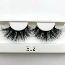Load image into Gallery viewer, Mikiwi 25mm False Eyelashes Wholesale Thick Strip 25mm 3D Mink Lashes Custom Packaging Label Makeup Dramatic Long Mink Lashes - EssentialBoutiques 