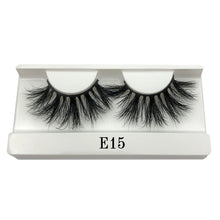 Load image into Gallery viewer, Mikiwi 25mm False Eyelashes Wholesale Thick Strip 25mm 3D Mink Lashes Custom Packaging Label Makeup Dramatic Long Mink Lashes - EssentialBoutiques 