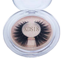 Load image into Gallery viewer, Buzzme KDS06 3D faux mink lashes natural false eyelashes long makeup eyelash - EssentialBoutiques 