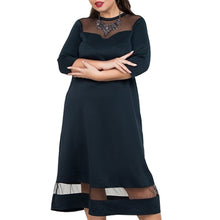 Load image into Gallery viewer, TUHAO 2019 Summer Women Office Lady Dress Plus Size 6XL 5XL 4XL Elegant Party Woman&#39;s Dresses work Clothing Female JTLM - EssentialBoutiques 