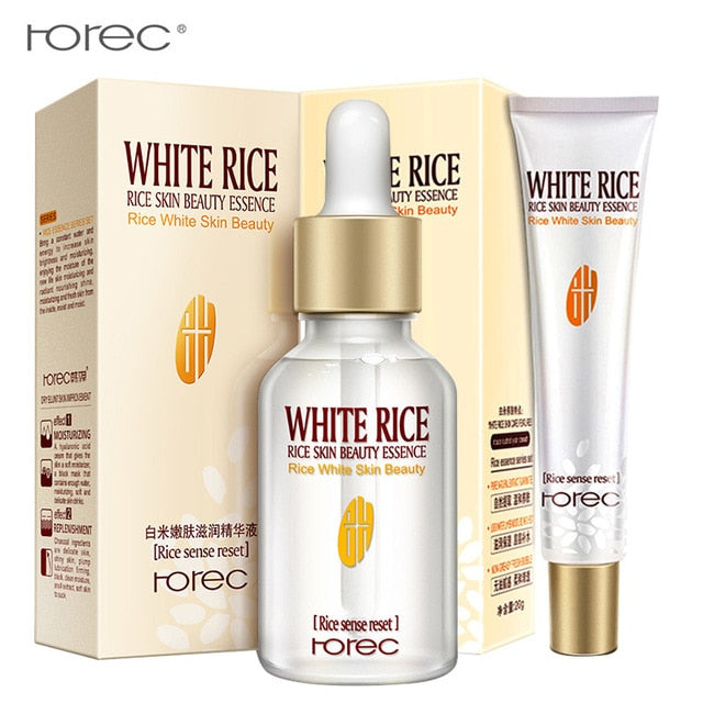 ROREC white rice serum essence moisturizing anti wrinkle anti-allergy face Intensive Face Lifting deep Firming nourishing gel - EssentialBoutiques 