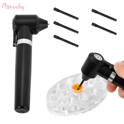 Manooby 1 pc Electric Black Tattoo Pigment Ink Mixer Tattoo Stirrer With 5 Sticks Machine Tool Supply Art Tattoo Accessories - EssentialBoutiques 