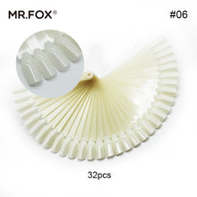 Load image into Gallery viewer, polish organizer nail art display Clear False Nails Fan Style Practice Natural Transparent Sticks Acrylic for Gel Tools MR FOX - EssentialBoutiques 