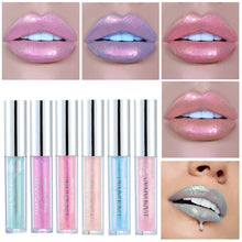 Load image into Gallery viewer, Nude Glitter Shimmer Lipstick Waterproof Long Lasting Moist Lip Gloss Vivid Colorful Lipgloss Sexy Women Glitter Makeup TSLM1 - EssentialBoutiques 