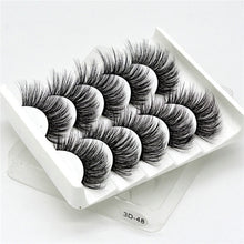 Load image into Gallery viewer, 5 Pairs Multipack 5D Soft Mink Hair False Eyelashes Handmade Wispy Fluffy Long Lashes Nature Eye Makeup Tools Faux Eye Lashes - EssentialBoutiques 