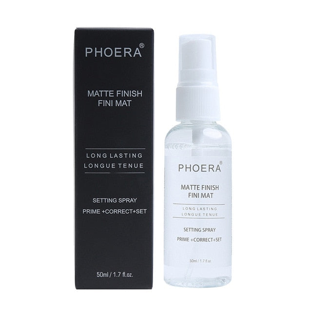 PHOERA Makeup Setting Spray Moisturizing Lasting face Foundation Fixer Matte Finishing Setting Spray Cosmetic primer Spray - EssentialBoutiques 