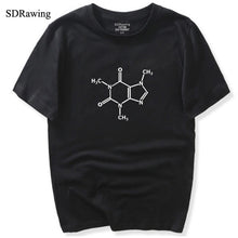 Load image into Gallery viewer, Caffeine Molecular Formula T-shirt woman Leonard Funny Tee Shirt Swag Cotton Summer T shirt The Big Bang Theory woman&#39;s clothing - EssentialBoutiques 