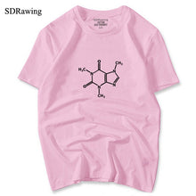 Load image into Gallery viewer, Caffeine Molecular Formula T-shirt woman Leonard Funny Tee Shirt Swag Cotton Summer T shirt The Big Bang Theory woman&#39;s clothing - EssentialBoutiques 