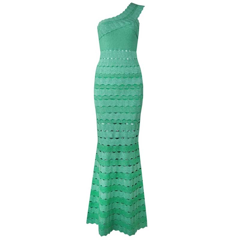 wholesale  New Dress green Hollow Out Asymmetrica woman's clothing fashion Cocktail party bandage dress (L2457) - EssentialBoutiques 