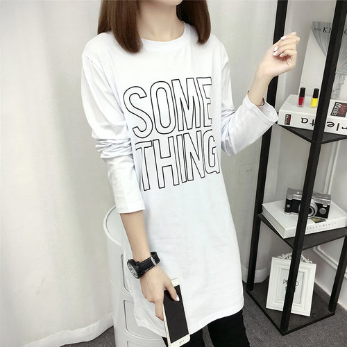 Long Sleeve Women's t shirts for Spring Autumn Lady Girls Students Casual T-shirts Woman's top Outwear Clothing - EssentialBoutiques 