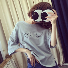 Load image into Gallery viewer, AD Casual Girls Students Summer T-shirts Cotton Fabric Nice Quality Woman&#39;s t shirts Lady Clothing Clothes - EssentialBoutiques 