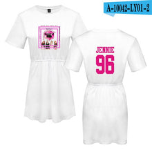 Load image into Gallery viewer, LUCKYFRIDAYF 2018 Summer Blackpink Member Jennie/Rose/Lisa Print Pop Woman&#39;s dress Cute print Fashion Women Print Sex Clothing - EssentialBoutiques 