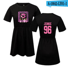 Load image into Gallery viewer, LUCKYFRIDAYF 2018 Summer Blackpink Member Jennie/Rose/Lisa Print Pop Woman&#39;s dress Cute print Fashion Women Print Sex Clothing - EssentialBoutiques 
