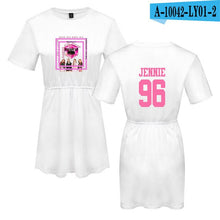 Load image into Gallery viewer, LUCKYFRIDAYF 2018 Summer Blackpink Member Jennie/Rose/Lisa Print Pop Woman&#39;s dress Cute print Fashion Women Print Sex Clothing - EssentialBoutiques 