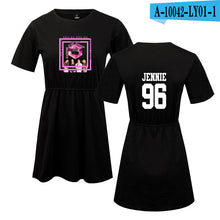 Load image into Gallery viewer, LUCKYFRIDAYF 2018 Summer Blackpink Member Jennie/Rose/Lisa Print Pop Woman&#39;s dress Cute print Fashion Women Print Sex Clothing - EssentialBoutiques 