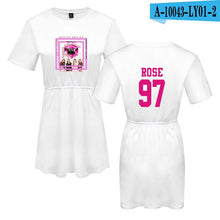 Load image into Gallery viewer, LUCKYFRIDAYF 2018 Summer Blackpink Member Jennie/Rose/Lisa Print Pop Woman&#39;s dress Cute print Fashion Women Print Sex Clothing - EssentialBoutiques 