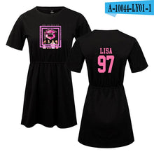 Load image into Gallery viewer, LUCKYFRIDAYF 2018 Summer Blackpink Member Jennie/Rose/Lisa Print Pop Woman&#39;s dress Cute print Fashion Women Print Sex Clothing - EssentialBoutiques 