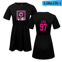 Load image into Gallery viewer, LUCKYFRIDAYF 2018 Summer Blackpink Member Jennie/Rose/Lisa Print Pop Woman&#39;s dress Cute print Fashion Women Print Sex Clothing - EssentialBoutiques 