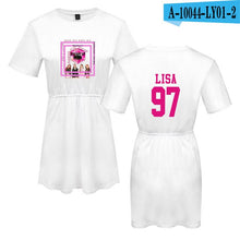 Load image into Gallery viewer, LUCKYFRIDAYF 2018 Summer Blackpink Member Jennie/Rose/Lisa Print Pop Woman&#39;s dress Cute print Fashion Women Print Sex Clothing - EssentialBoutiques 