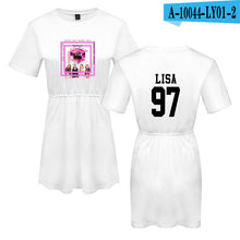 Load image into Gallery viewer, LUCKYFRIDAYF 2018 Summer Blackpink Member Jennie/Rose/Lisa Print Pop Woman&#39;s dress Cute print Fashion Women Print Sex Clothing - EssentialBoutiques 