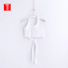 Load image into Gallery viewer, T MODA 2019 Striped Crop Top A Cropped Tank Top Sleeveless Sexy Crop Tops Woman&#39;s Clothing Brand Design Tank Latinas T Shirt - EssentialBoutiques 