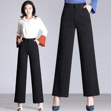 Load image into Gallery viewer, Elegant Flare Women&#39;s Pants Striped Office Lady Woman&#39;s Clothing - EssentialBoutiques 