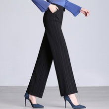 Load image into Gallery viewer, Elegant Flare Women&#39;s Pants Striped Office Lady Woman&#39;s Clothing - EssentialBoutiques 