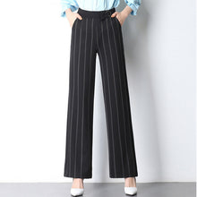 Load image into Gallery viewer, Elegant Flare Women&#39;s Pants Striped Office Lady Woman&#39;s Clothing - EssentialBoutiques 