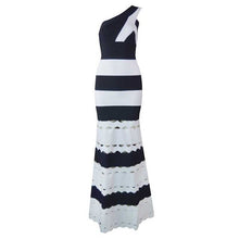 Load image into Gallery viewer, wholesale 2019 New Dress Black and white color Luxury woman&#39;s clothing fashion celebrity Cocktail party bandage dress (L2458) - EssentialBoutiques 