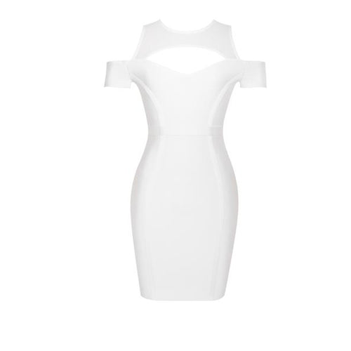 wholesale 2019 New Dress white Elastic tight pack hip Fashion elegance woman's clothing Cocktail party bandage dress (L2464) - EssentialBoutiques 