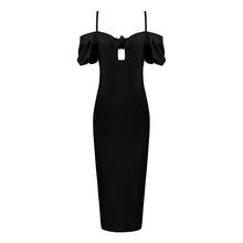 Load image into Gallery viewer, wholesale 2019 New Dress Black and red Spaghetti Strap woman&#39;s clothing Fashion sexy Cocktail party bandage dress (L2454) - EssentialBoutiques 