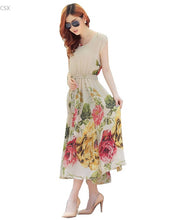 Load image into Gallery viewer, MwOiiOwM Hot Sale 2016 New Fashion Summer Elegant Bohemian Style Short Sleeve Chiffon Dress Casual Woman&#39;s Clothing - EssentialBoutiques 