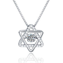 Load image into Gallery viewer, Fashion Hexagram Ethereal 925 Silver Creative Woman&#39;s Necklace Jewelry-level Inlay Rhinestone Ladies Necklace Accessories Gift - EssentialBoutiques 