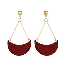 Load image into Gallery viewer, YULUCH Personalized woman&#39;s wooden earrings jewelry accessories for popular national high-end wood pendant stud earrings gifts - EssentialBoutiques 