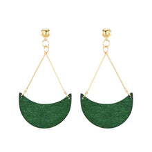 Load image into Gallery viewer, YULUCH Personalized woman&#39;s wooden earrings jewelry accessories for popular national high-end wood pendant stud earrings gifts - EssentialBoutiques 