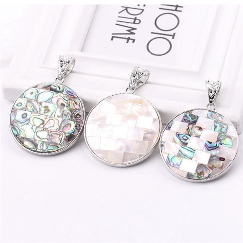 New Zealand Natural Abalone Shell Pendant Charm EggShell Pendants Diy Jewelry Making Accessories Jewelry Woman's Gift - EssentialBoutiques 
