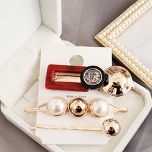 Load image into Gallery viewer, Woman&#39;s Hairgrips Gift Barrette Women&#39;s Peal Geometric Round Party Club Headwear Fashion Accessories Hearpins 10 Wholeship - EssentialBoutiques 