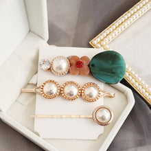 Load image into Gallery viewer, Woman&#39;s Hairgrips Gift Barrette Women&#39;s Peal Geometric Round Party Club Headwear Fashion Accessories Hearpins 10 Wholeship - EssentialBoutiques 