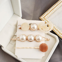 Load image into Gallery viewer, Woman&#39;s Hairgrips Gift Barrette Women&#39;s Peal Geometric Round Party Club Headwear Fashion Accessories Hearpins 10 Wholeship - EssentialBoutiques 