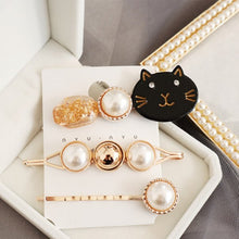 Load image into Gallery viewer, Woman&#39;s Hairgrips Gift Barrette Women&#39;s Peal Geometric Round Party Club Headwear Fashion Accessories Hearpins 10 Wholeship - EssentialBoutiques 