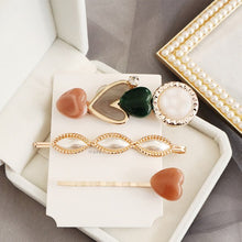 Load image into Gallery viewer, Woman&#39;s Hairgrips Gift Barrette Women&#39;s Peal Geometric Round Party Club Headwear Fashion Accessories Hearpins 10 Wholeship - EssentialBoutiques 