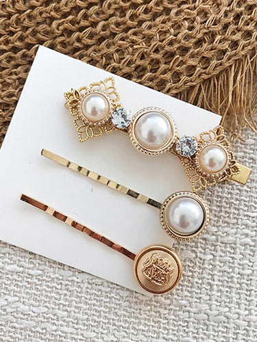 3 Pieces/Set Fashion Woman's Hairpins Barrette Women's Barrettes Headwear Dropship Wholeship  Female Accessories - EssentialBoutiques 